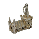Sterling Silver Church Charm Pendant Vintage c1970