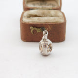 Sterling Silver Whisky Dimple Bottle Charm Pendant Vintage c1970