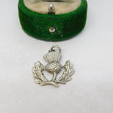 Sterling Silver Scottish Thistle Charm Pendant Vintage c1970
