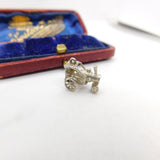 Sterling Silver Steam Engine Charm Pendant Vintage c1970