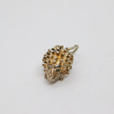 Sterling Silver Hedgehog Charm Pendant Vintage c1970