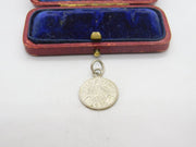 Sterling Silver Authentic Threepence Coin Charm Pendant Vintage 1936