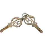 Sterling Silver 18th Birthday Key Charm Pendant Vintage c1970