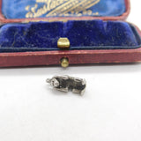 Sterling Silver Hear No Evil Monkey Charm Pendant Vintage c1970