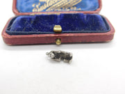 Sterling Silver Hear No Evil Monkey Charm Pendant Vintage c1970