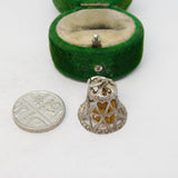 Sterling Silver Ringing Bell Charm Pendant Vintage c1970
