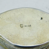 19th Century German .800 Silver Enamel Cherub Jewellery Box Antique c1860s