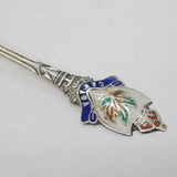 Canadian Sterling Silver Enamel Victoria Souvenir Teaspoon Vintage c1960