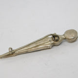 Scottish Sterling Silver, Granite & Citrine Dirk Brooch Antique 1921 Birmingham