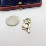 Sterling Silver Koala up a Tree Charm Pendant Vintage c1970