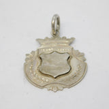 Sterling Silver Sporting Fob Medal Antique c1930 Art Deco