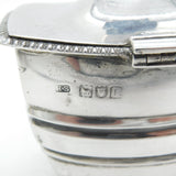 Victorian Sterling Silver Modernist Tea Caddy Antique 1898 London