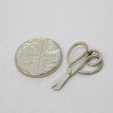 Sterling Silver Scissors Charm Pendant Vintage c1970