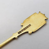 Swedish Sterling Silver Gilt & Enamel Saggitarius Teaspoon Antique c1930
