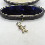 Sterling Silver Little Man Charlie Chaplin Charm Pendant Vintage c1970