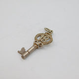 Sterling Silver 18th Birthday Key Charm Pendant Vintage c1970s