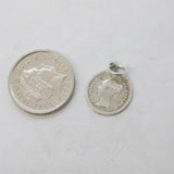 Sterling Silver 1 1/2 Penny Maundy Coin Charm Pendant Antique 1843 Victorian