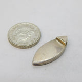 Sterling Silver Mother of Pearl Pink Charm Pendant Vintage c1970s