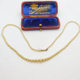 Graduating Faux Pearl Necklace 9ct Gold Clasp Antique Art Deco c1920