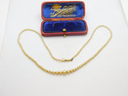 Graduating Faux Pearl Necklace 9ct Gold Clasp Antique Art Deco c1920