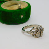 Sterling Silver Hops Vine Design Ring Vintage c1970 Size L