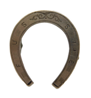 Victorian Sterling Silver 'Fussie' Horseshoe Brooch Antique 1893 Chester