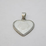 20th Century Swedish Silver & White Enamel Lord's Prayer Pendant Antique