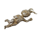 Sterling Silver Cupid Classical Charm Pendant Vintage c1970s
