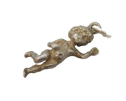 Sterling Silver Cupid Classical Charm Pendant Vintage c1970s