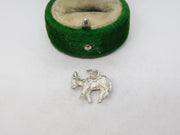 Sterling Silver Donkey Charm Pendant Vintage c1970