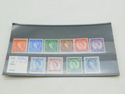 Set of Ten Queen Elizabeth II Kuwait 2 Annas Postage Stamps Vintage 1956