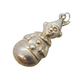 Sterling Silver Jack in the Box Charm Pendant Vintage c1970s