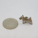 Sterling Silver Westie Terrier Dog Charm Pendant Vintage c1970s
