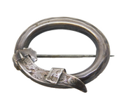Victorian Sterling Silver Buckle Form Sweetheart Brooch Antique c1880s
