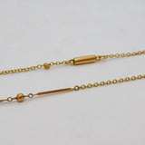 Victorian 9ct Rose Gold Fancy Link Chain Necklace Antique c1890s