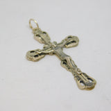 Sterling Silver Crucifix Cross Charm Pendant Vintage c1970