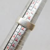 Sterling Silver Squared 6mm Wedding Band Ring Modern c1990 Size N 1/2