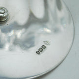 Victorian Sterling Silver Mounted Fluted Glass Biscuit Barrel Antique 1897