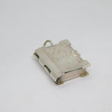 Sterling Silver Chim "Holy Bible" Opening Locket Charm Pendant Vintage c1970