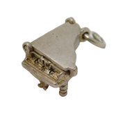 Sterling Silver Grand Piano Charm Pendant Vintage c1970