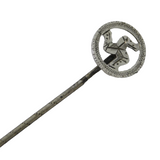 Sterling Silver Isle of Man Stick Pin Antique c1920 Art Deco