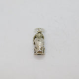 Sterling Silver 'Hear No Evil' Monkey Charm Pendant Vintage c1970s