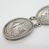 Sterling Silver Allies of WWII Monument Panel Bracelet Antique 1945 London