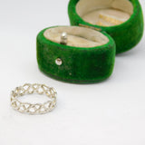 Sterling Silver Braided Band Ring Vintage c1970 Size L 1/2
