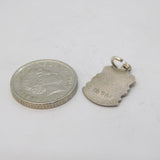 Sterling Silver Enamel Brighton Charm Pendant Vintage c1970s