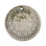 King George III Silver Emergency Shilling & Sixpence Bank Token Antique Fair