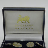 Braybrook & Britten Sterling Silver Pair of Millenium Cufflinks Vintage Sheffiel