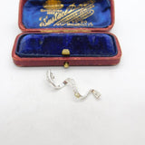 Sterling Silver Twist Curl Charm Pendant Vintage c1970