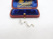 Sterling Silver Twist Curl Charm Pendant Vintage c1970