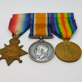 WW1 Medal Trio Telegraphist M. Solomon RNVS War, Victory & 1914/15 Star Medal